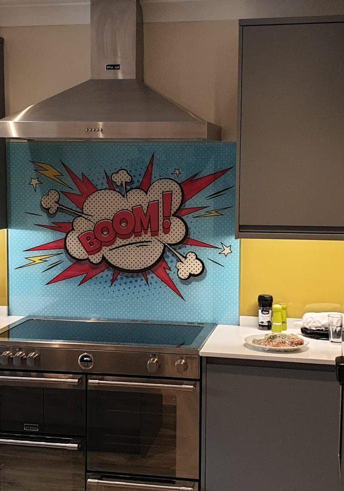 Pop art cooker splashbacks